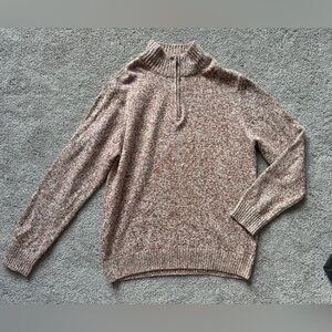 Men’s Even Tide Orange Tan Sweater- Size Large
